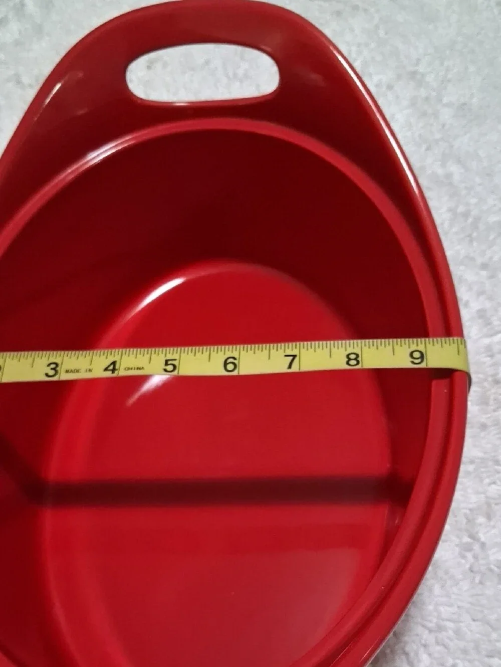 Rachael Ray Red Covered Ceramic Casserole with Side Handles